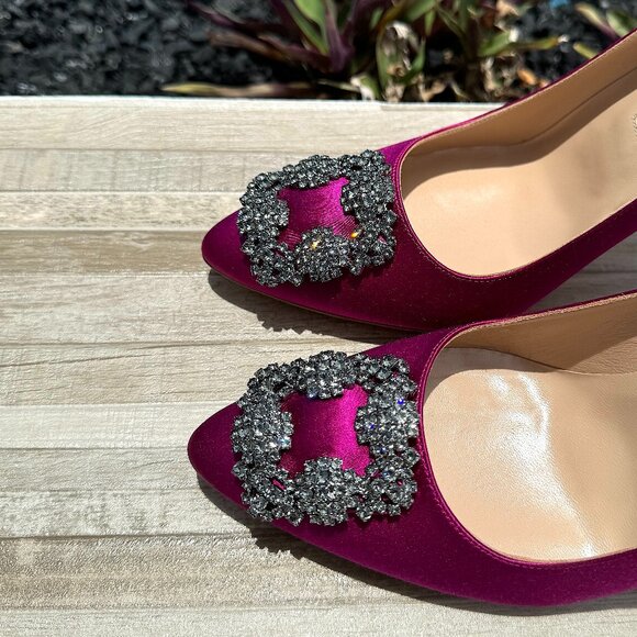 Manolo Blahnik Hangisi Women's Shoes Heels Brand New - Picture 6 of 14